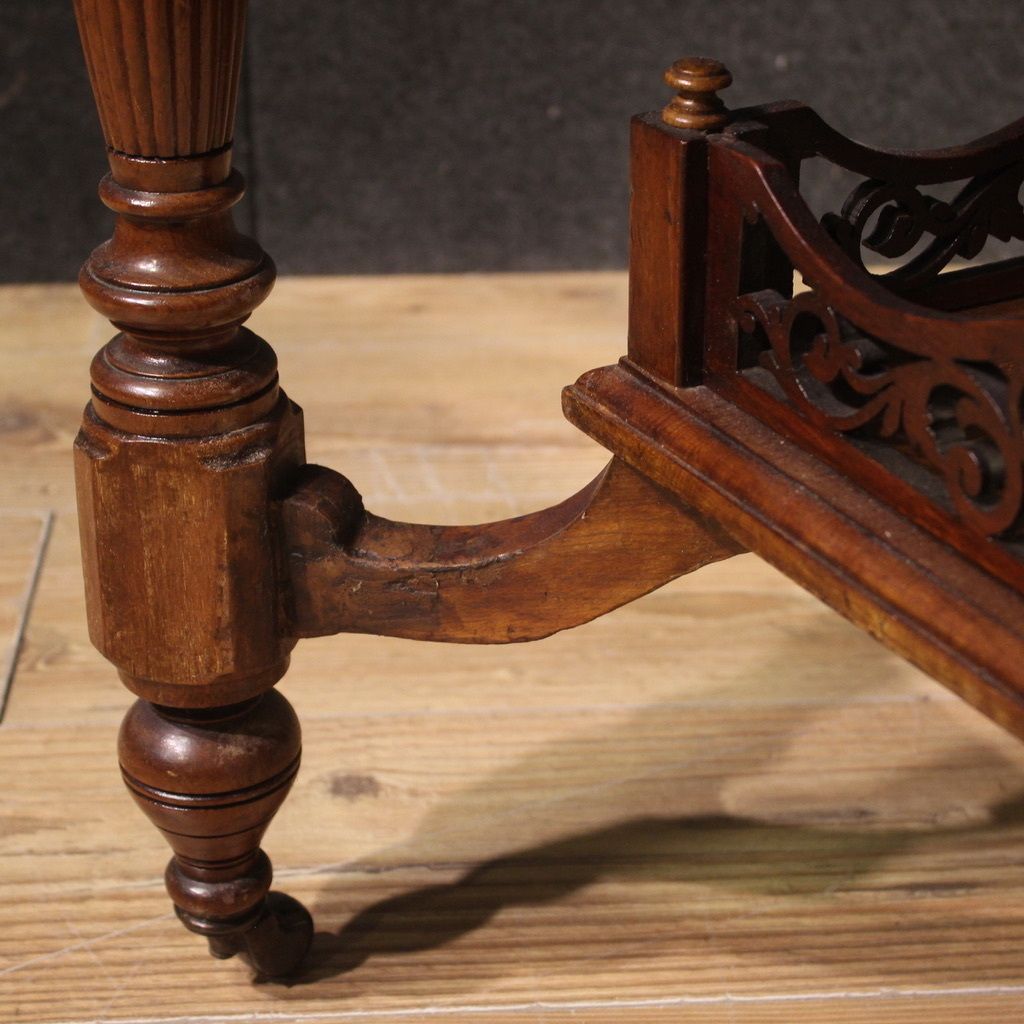 20th Century Octagonal Inlaid Wood Table photo for sale