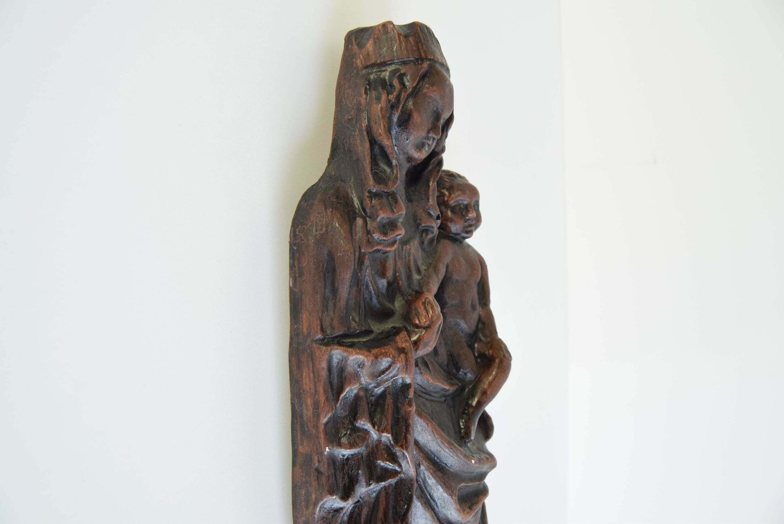 Wall Sculpture Of The Madonna And Child, Circa 1930 photo 546.0
