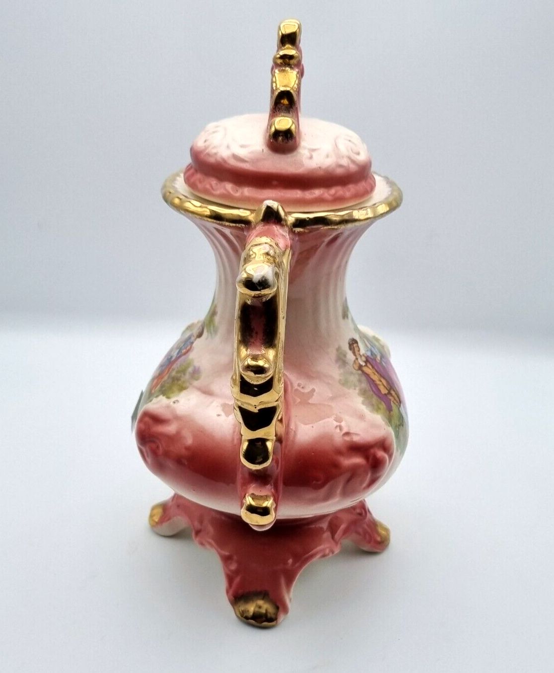 Antique Teapot Royal Staffordshire Ironstone Tea Pot Fragonard C1900 photo furniture