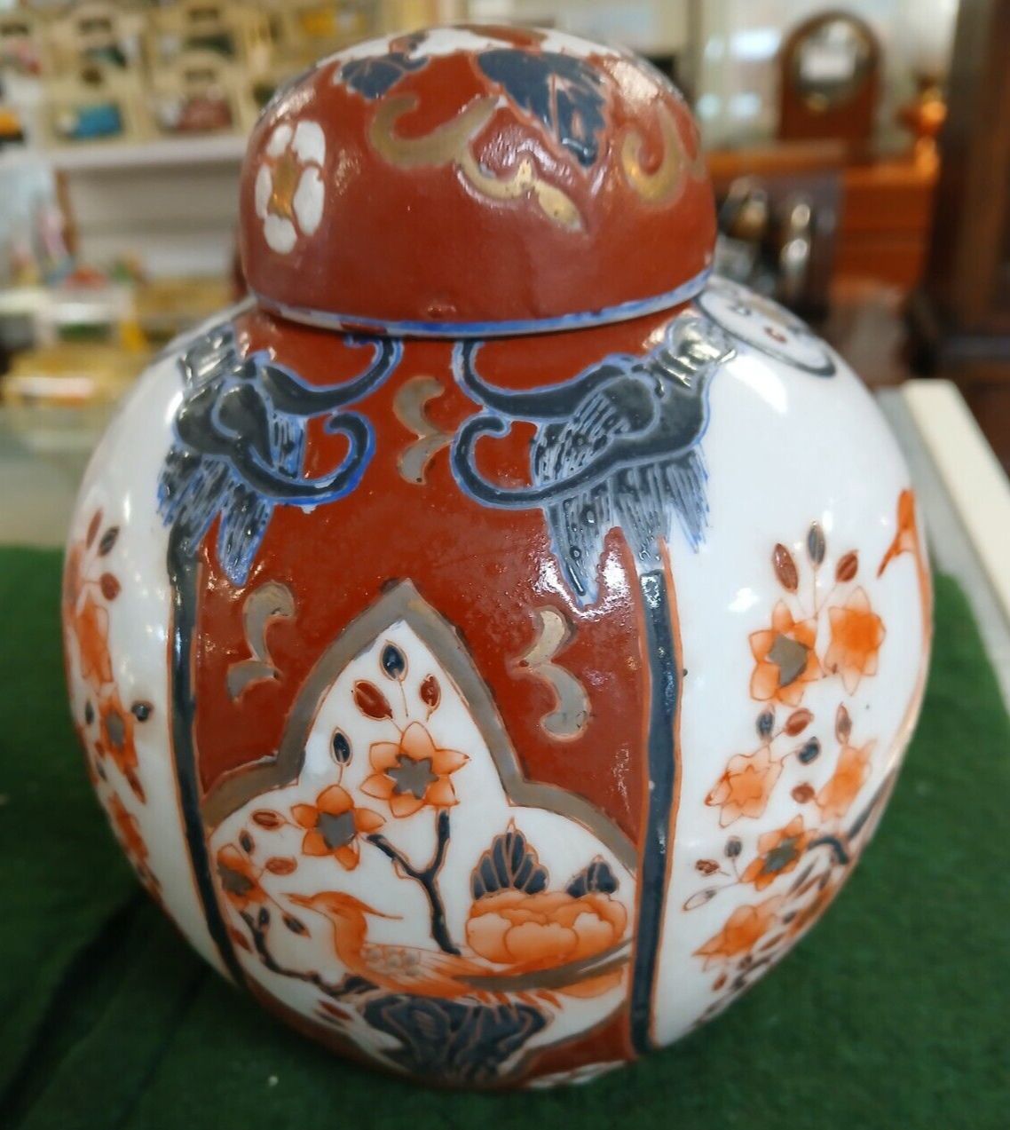 photo for sale Pair Of Chinese Qing Qianlong Era 1736 1795 Ginger Jars With Birds Of Paradise