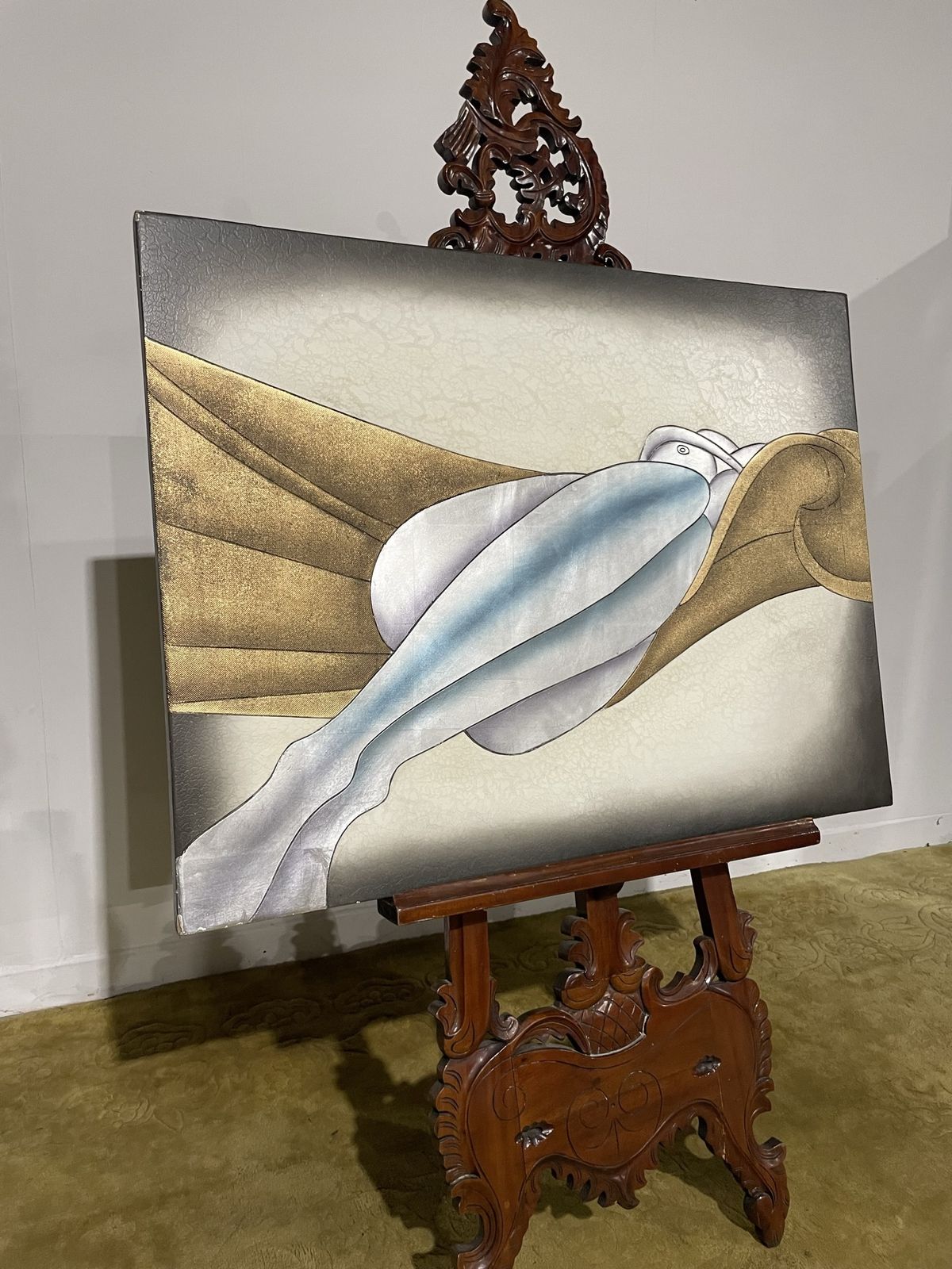 Contemporary Piece Of Art On Board Depicting A Female photo 159.0