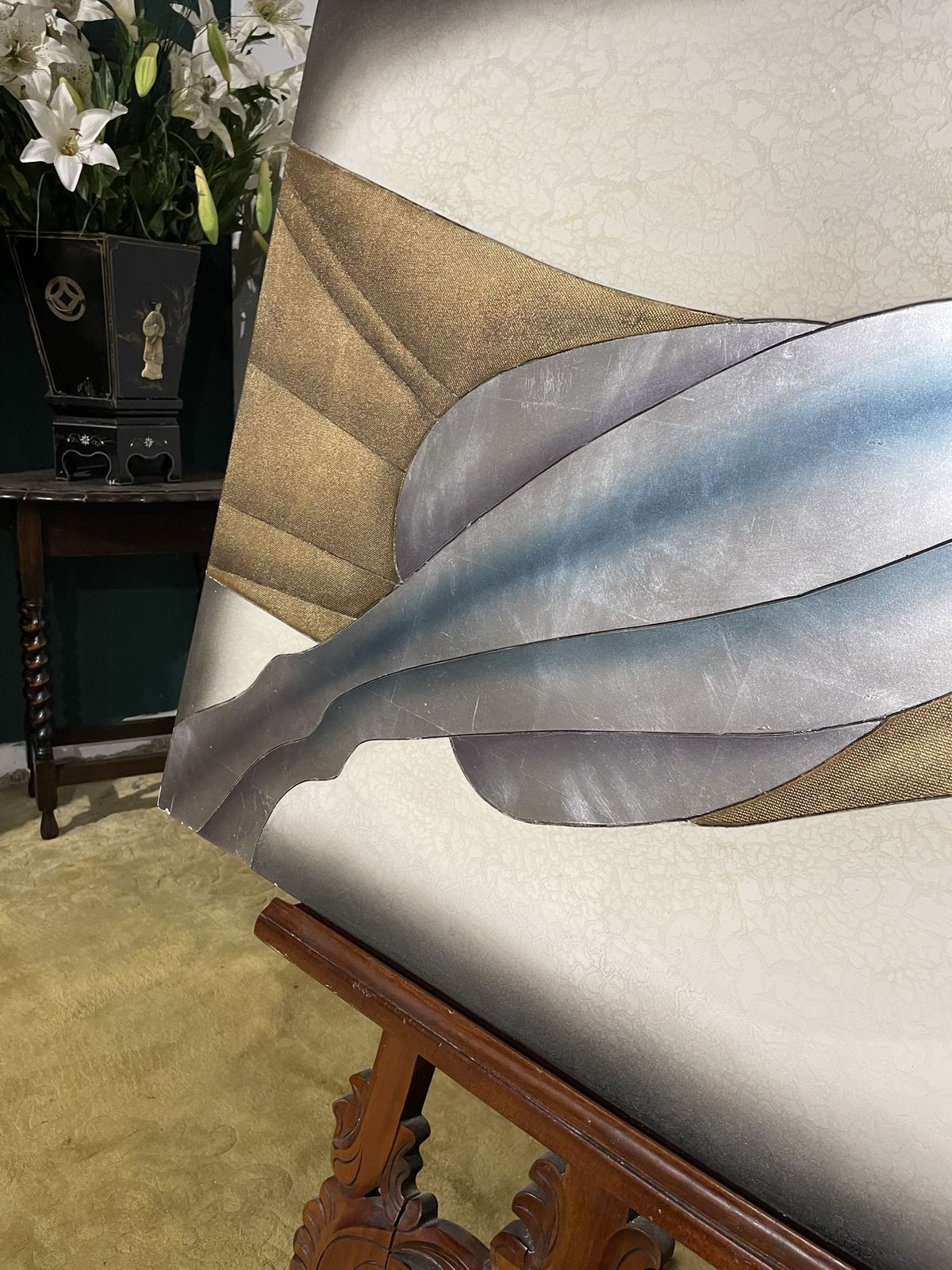 photo furniture Contemporary Piece Of Art On Board Depicting A Female