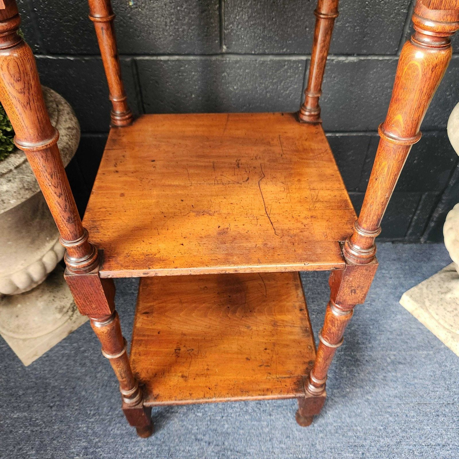 photo for sale 19thc Oak What Not, 1800s, Antique