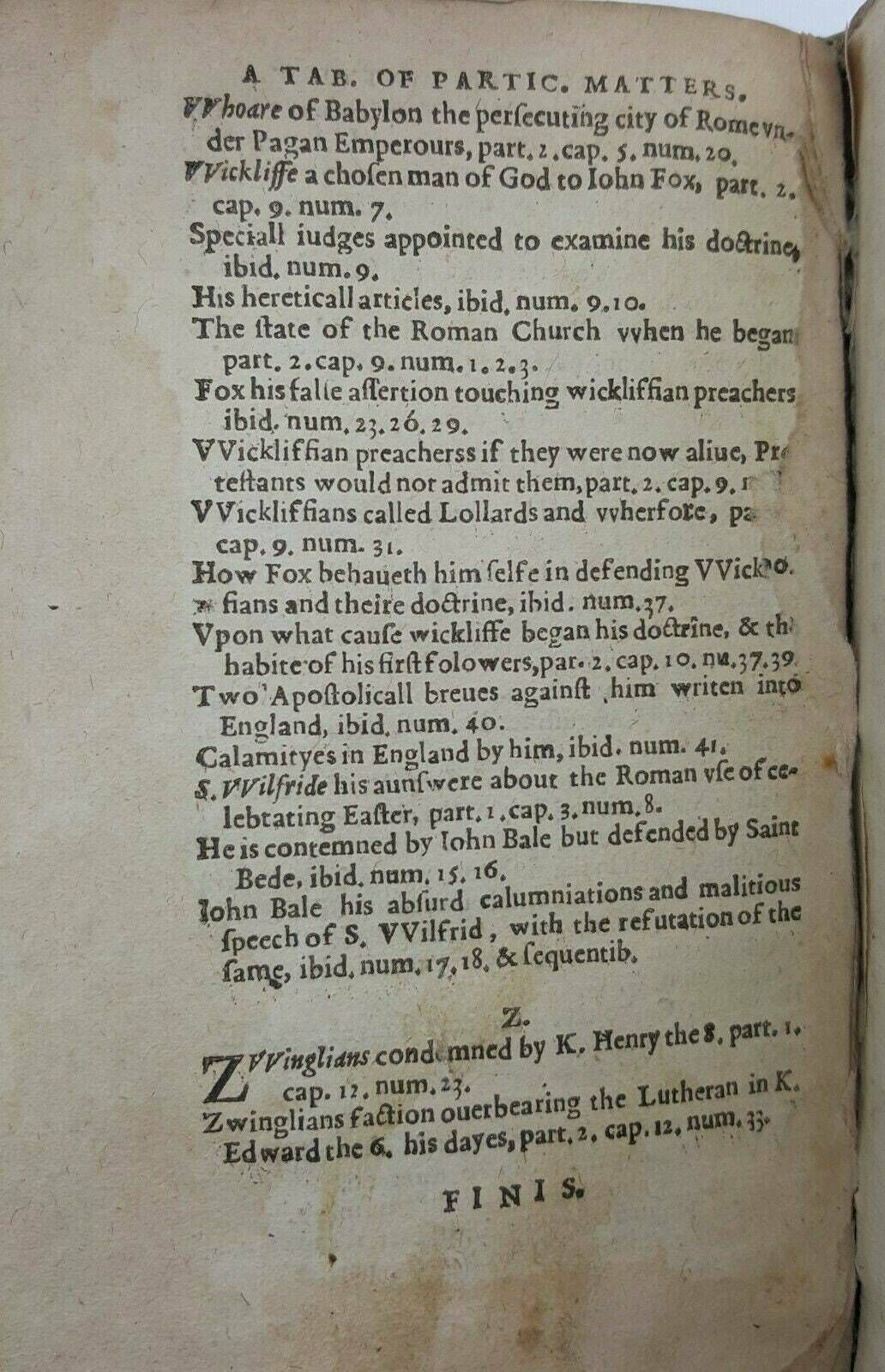 photo for sale Antiquarian Book First Edition Treatise Of Three Conversions Of England By Robert Parsons. Very Rare Dated 1603.