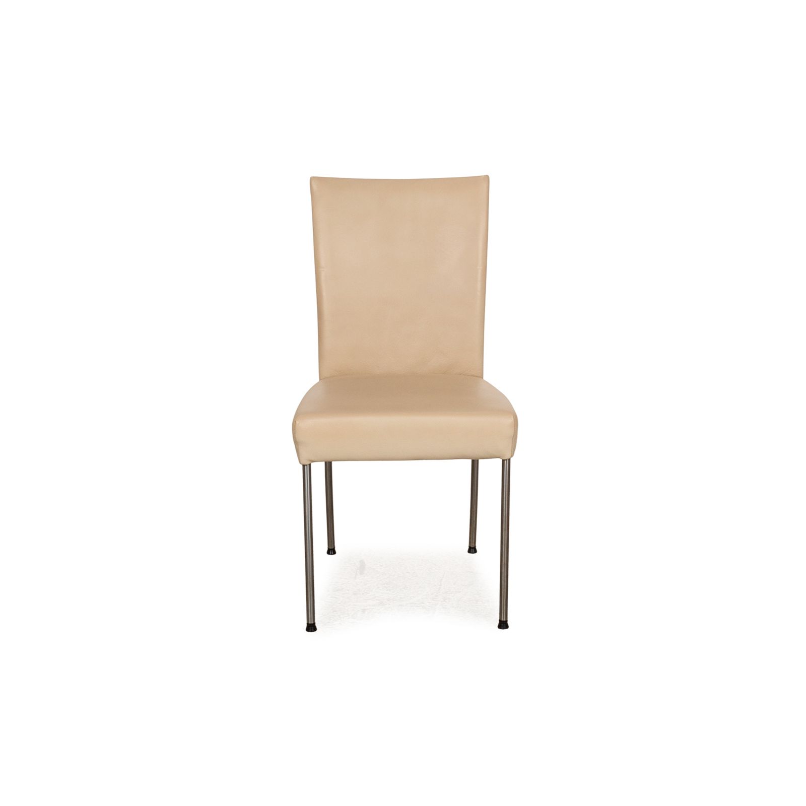 Set Of 8 Bert Plantagie Leather Chairs Beige Dining Room photo buy