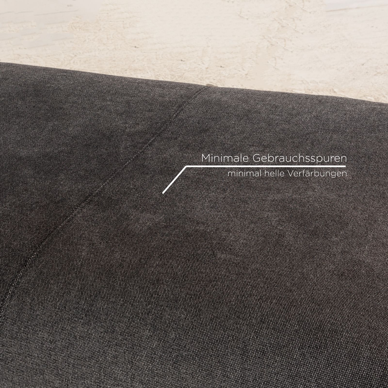 Rolf Benz Nuvola Fabric Lounger Grey Black Daybed photo 2794.0