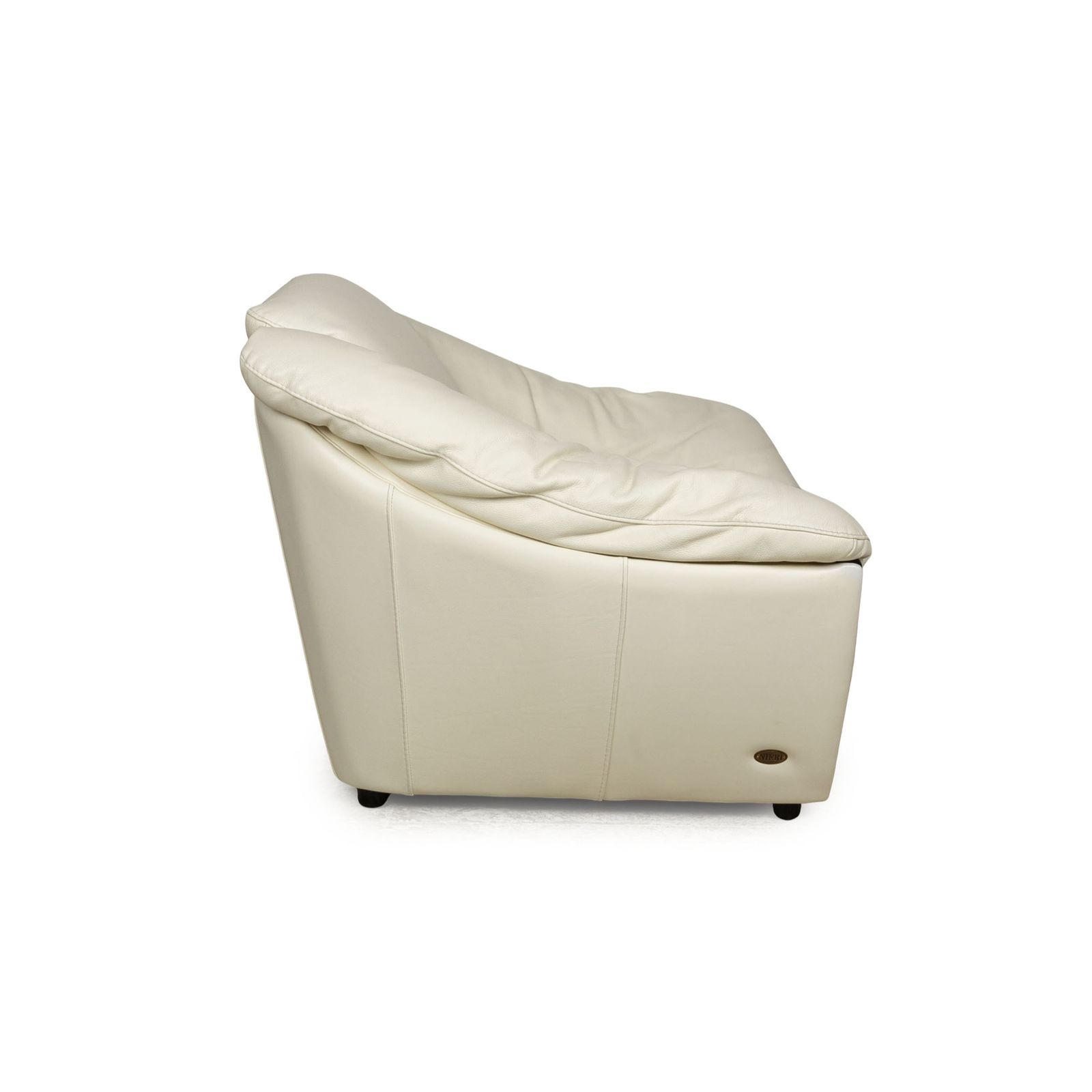 Nieri Leather Armchair Cream photo vintage