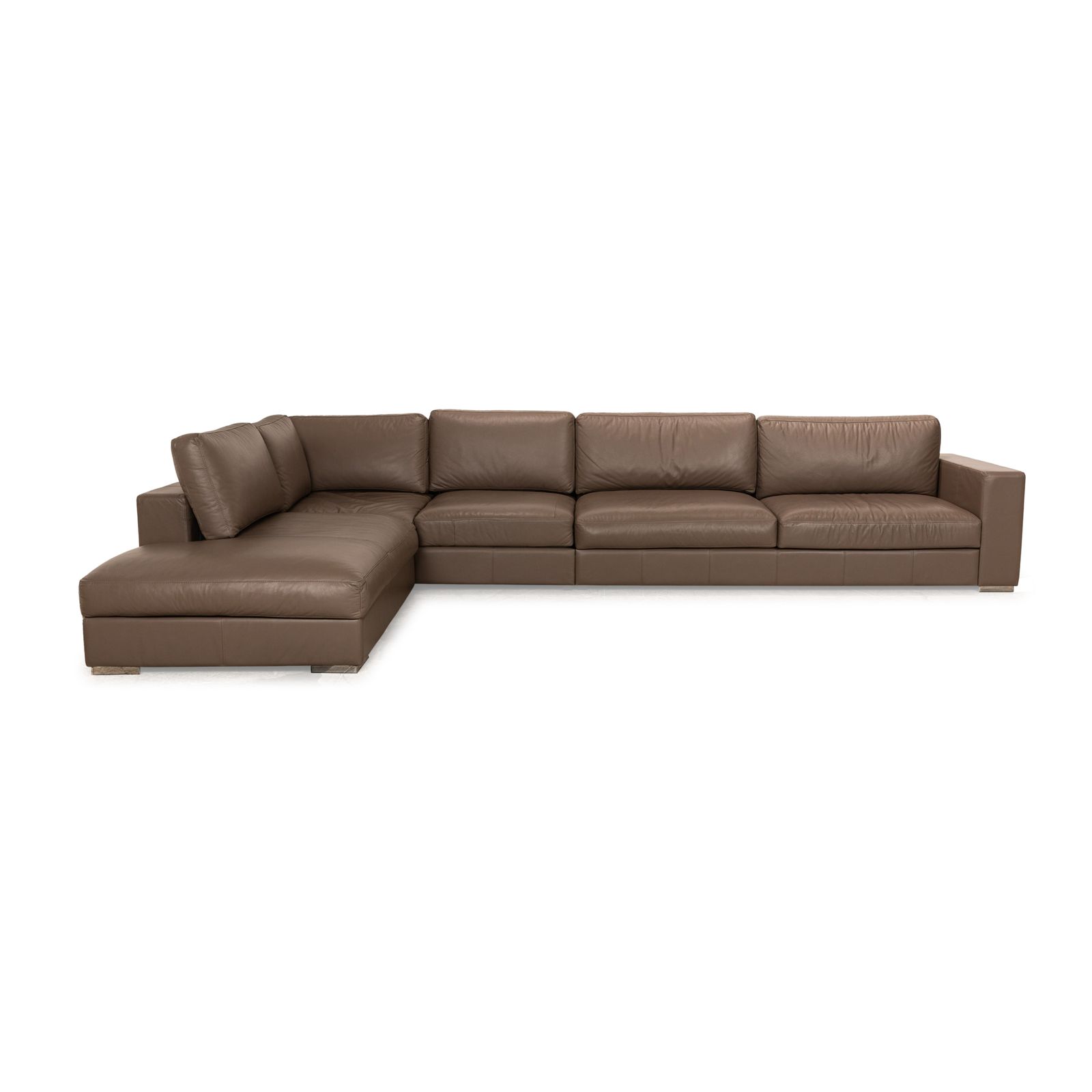 Boconcept Cenova Leather Corner Sofa Brown photo buy