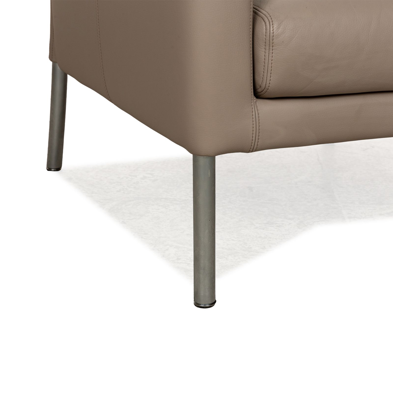 Walter Knoll Jason Leather Armchair Brown Brown Gray photo Furniture