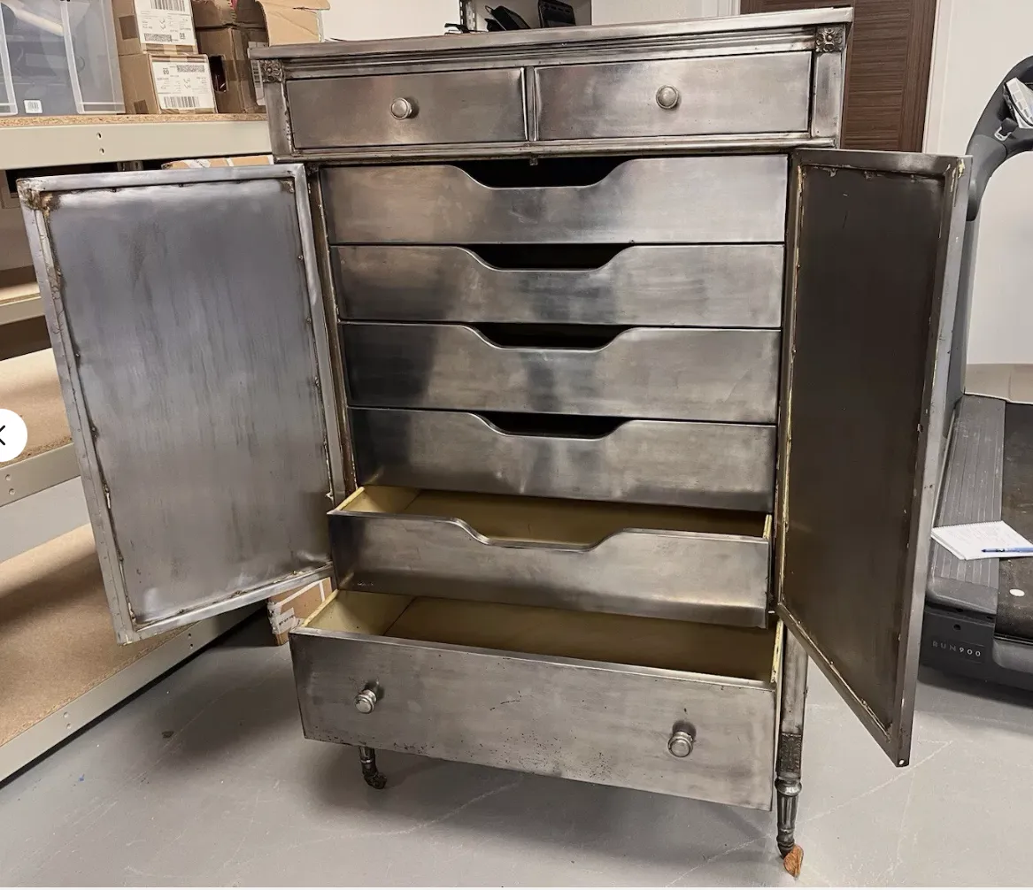 1920s American Metal Cabinet By Simmons And Company