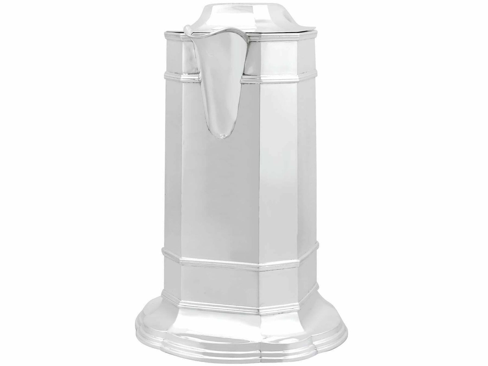 Antique Edwardian Sterling Silver Wine Flagon (1903) photo Home Decor