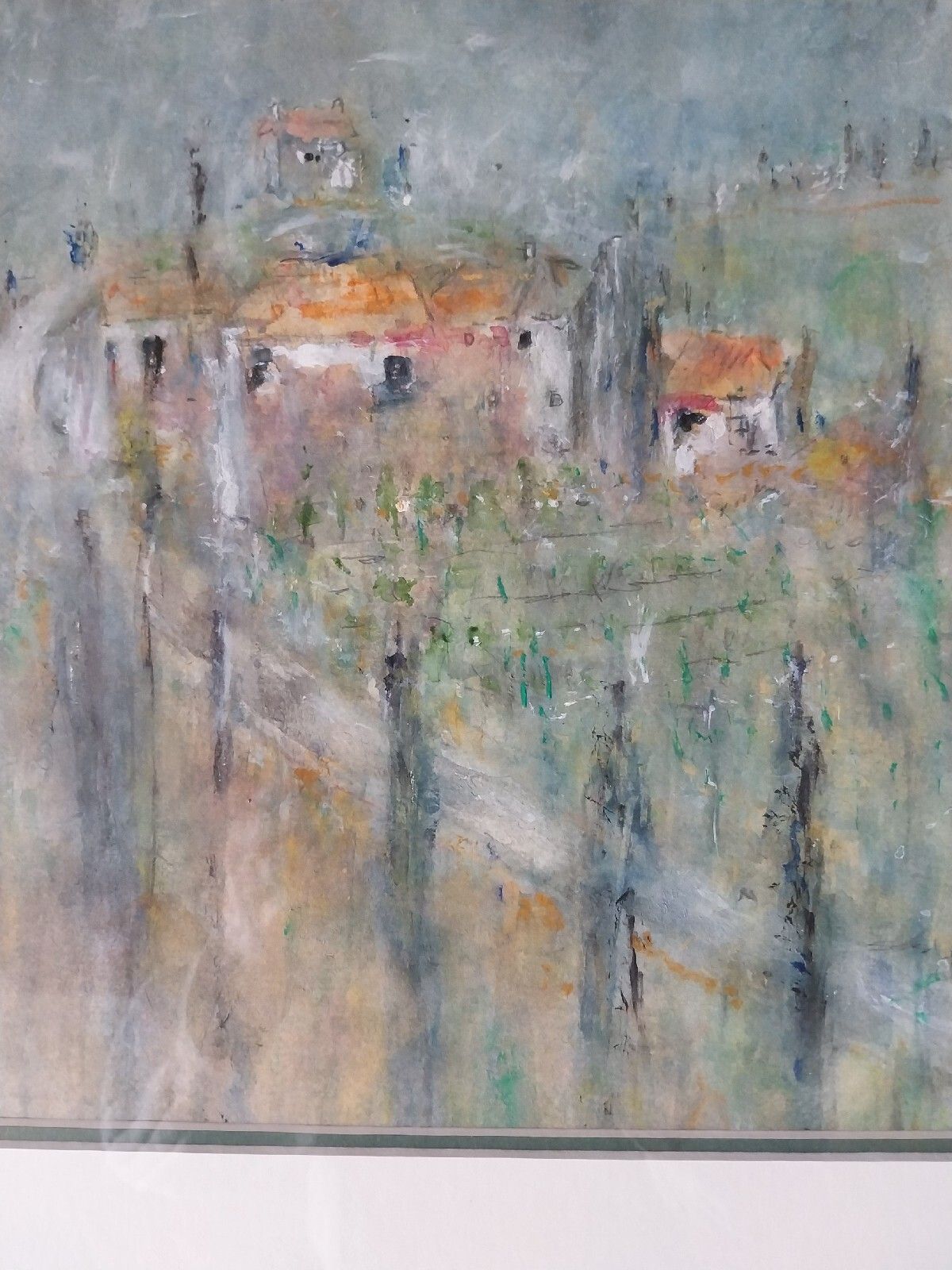 Impressionist Contemporary Art  Michael Gibbison Watercolour Rural Scene France photo Art