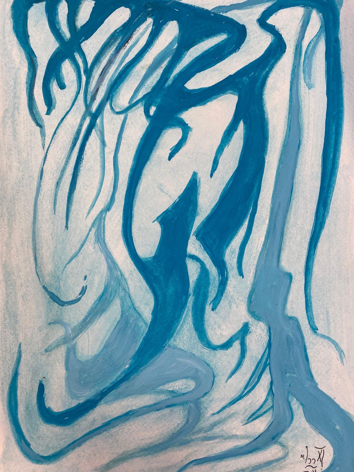 Unknownset Of 9 Original French Abstract Oil Paintings   Each Signed & Dated C. 1993 photo for sale