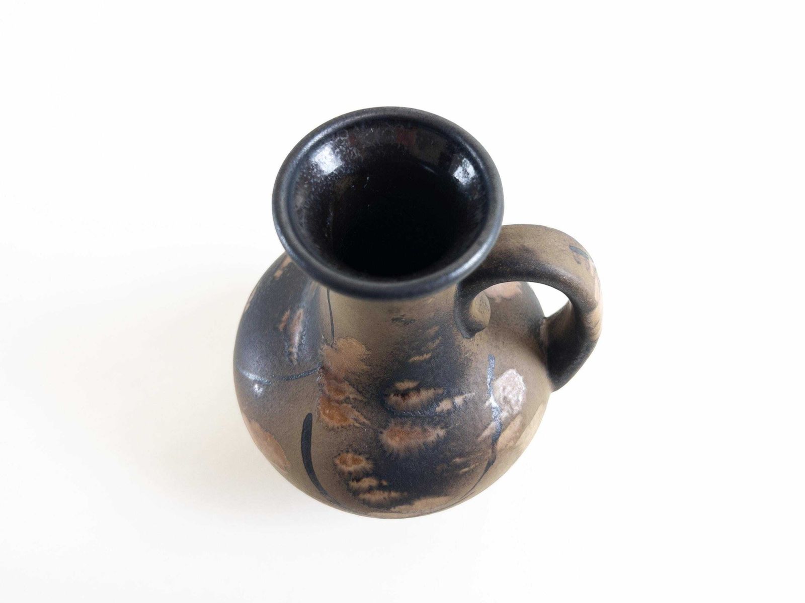 Ruscha Art Kyra Vase K 32   West German Pottery Vase With Handle   Ruscha Ceramic Vase By Heinz Siery photo vintage