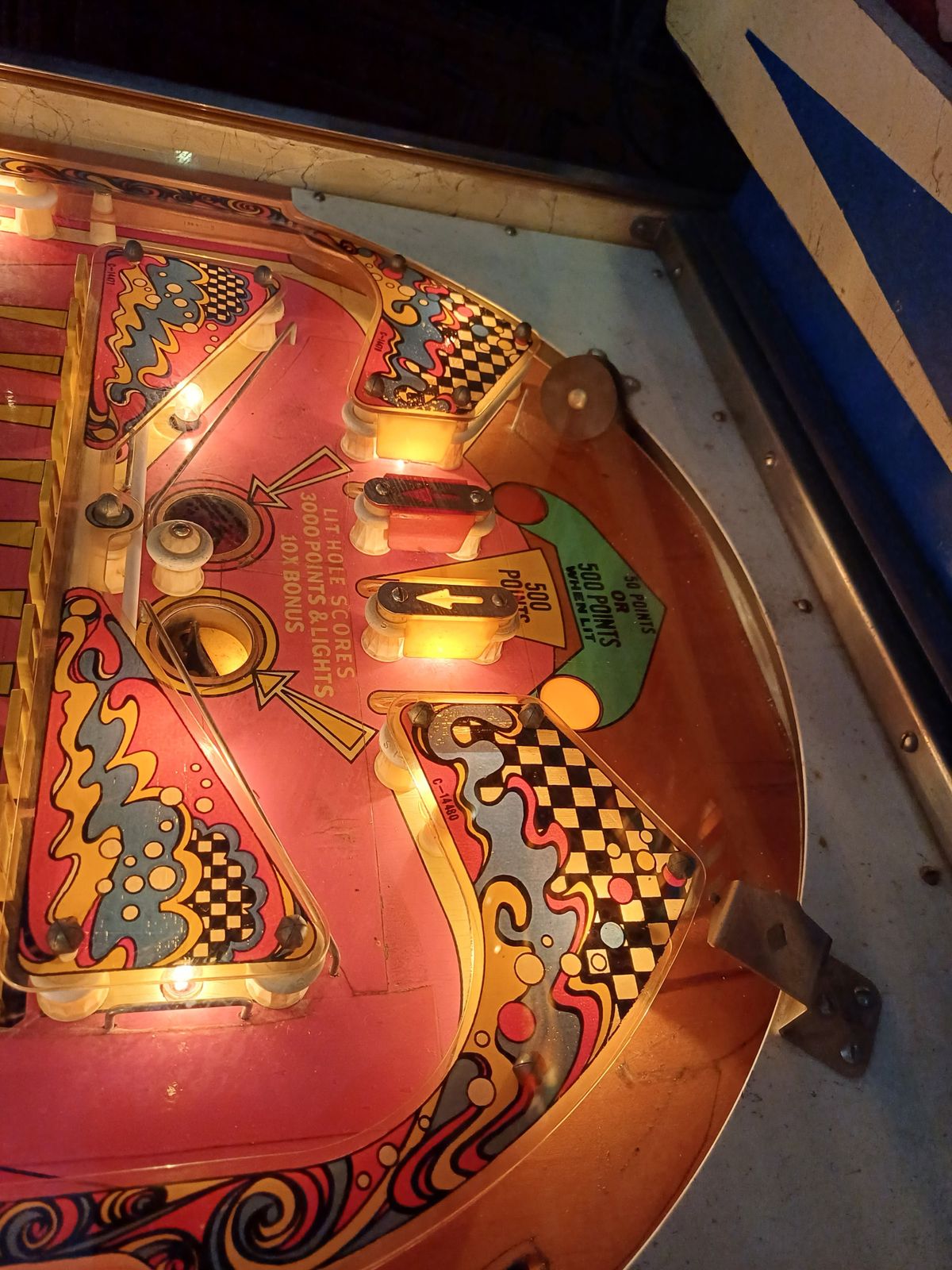 Gottlieb Jack In The Box Pinball Machine 1973 photo vintage