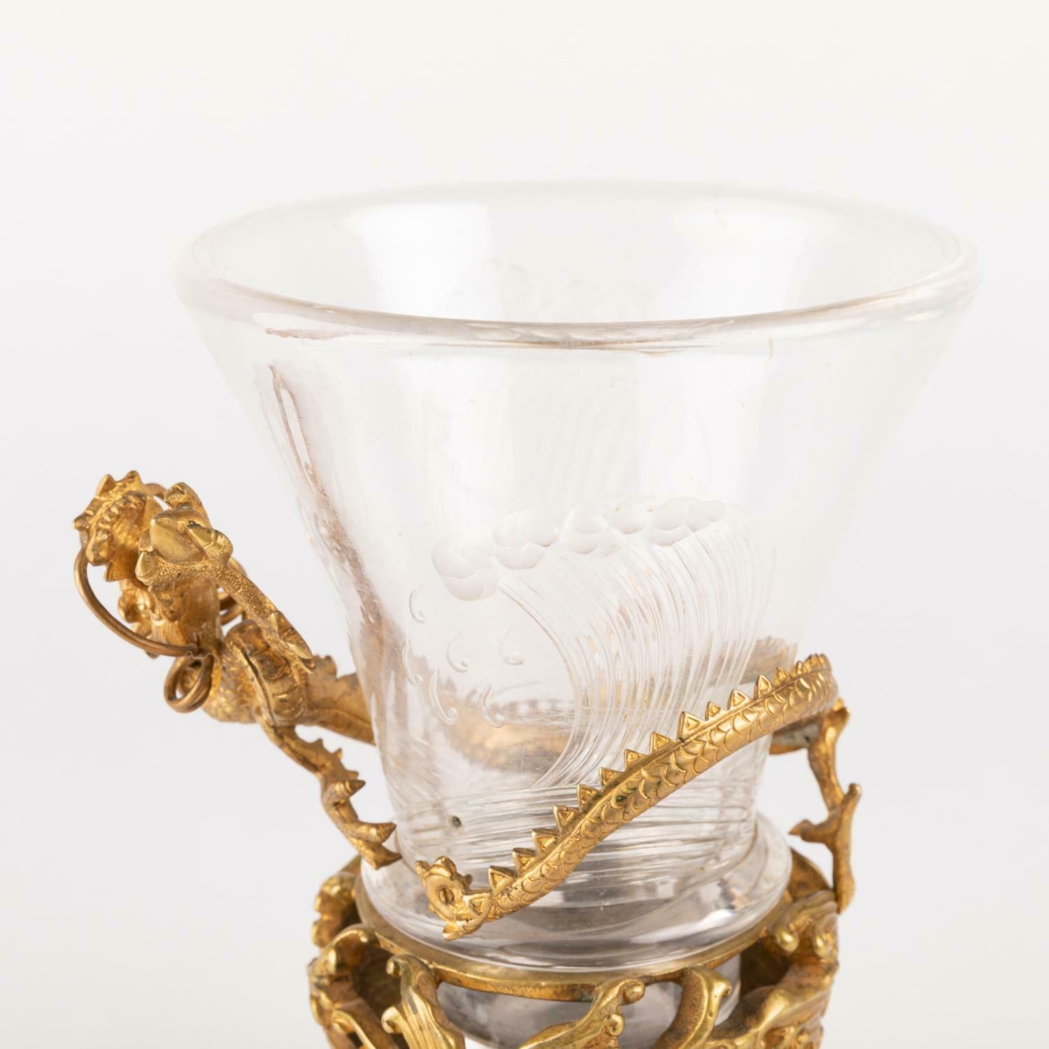 Vase From The Escalier De Cristal, Gilt Bronze Mounting, 19th Century photo Home Decor