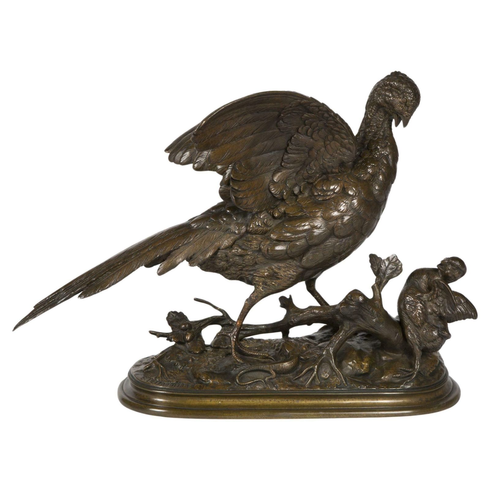 Patinated Bronze Sculpture By Edouard Delabrierre, Napoleon III Period.