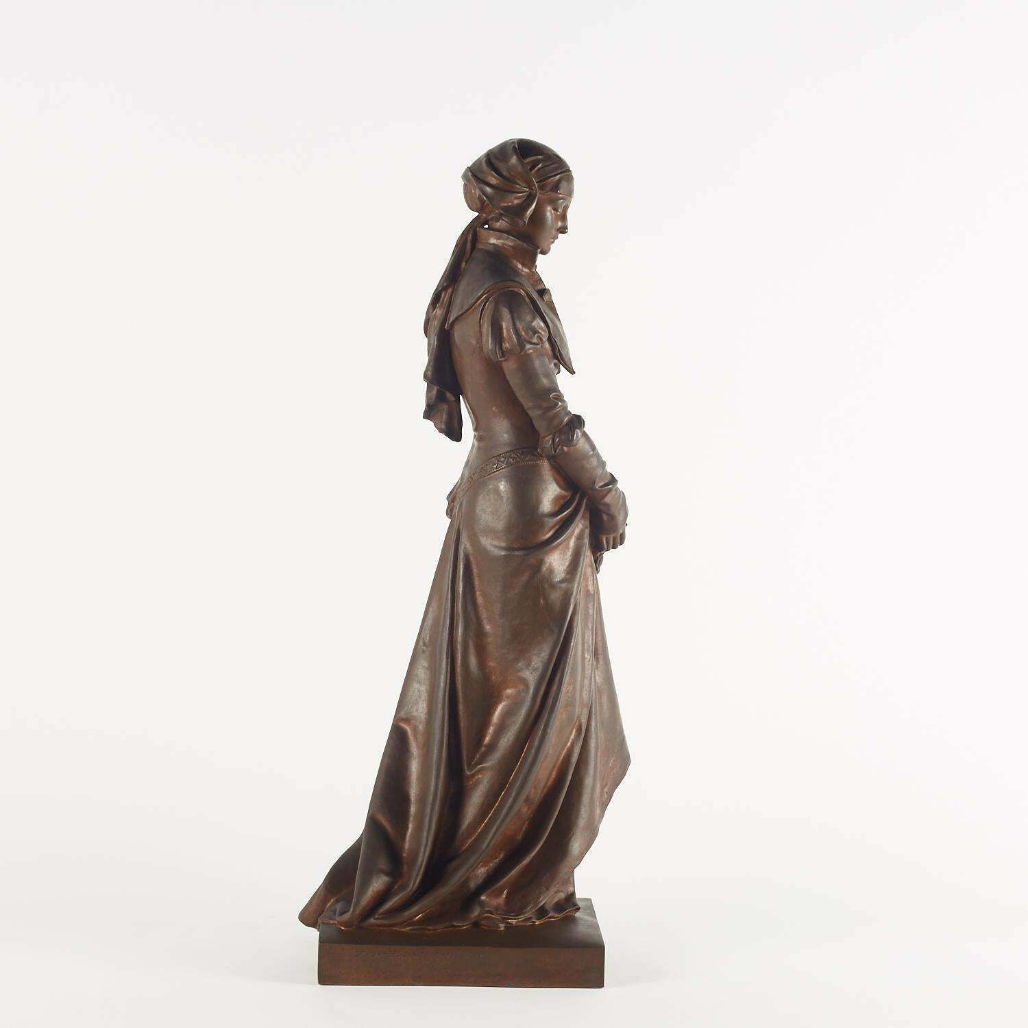 Bronze Sculpture By Eugène Aizelin, 19th Century, Napoleon III Period. photo furniture