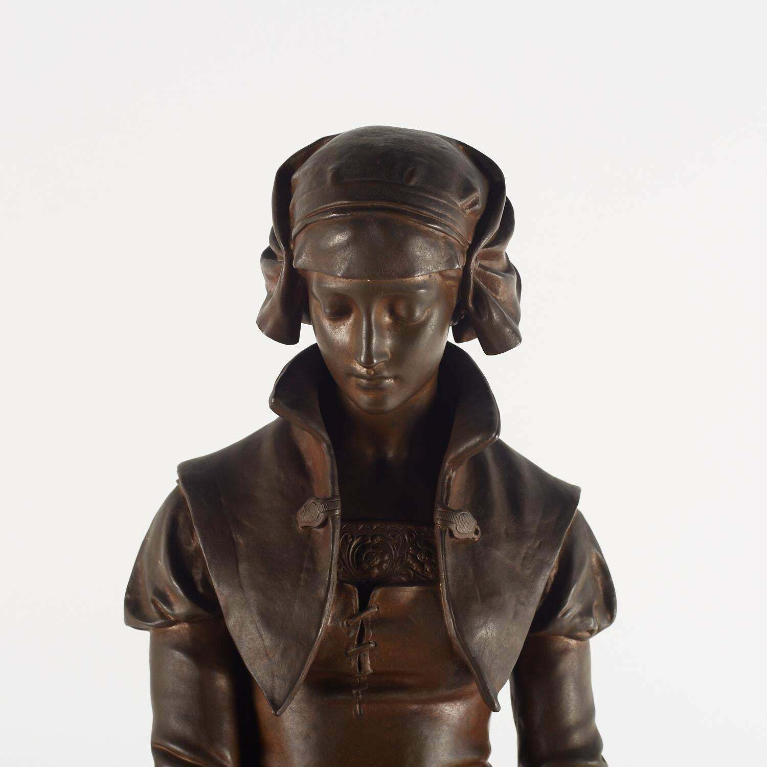 Bronze Sculpture By Eugène Aizelin, 19th Century, Napoleon III Period. photo Art