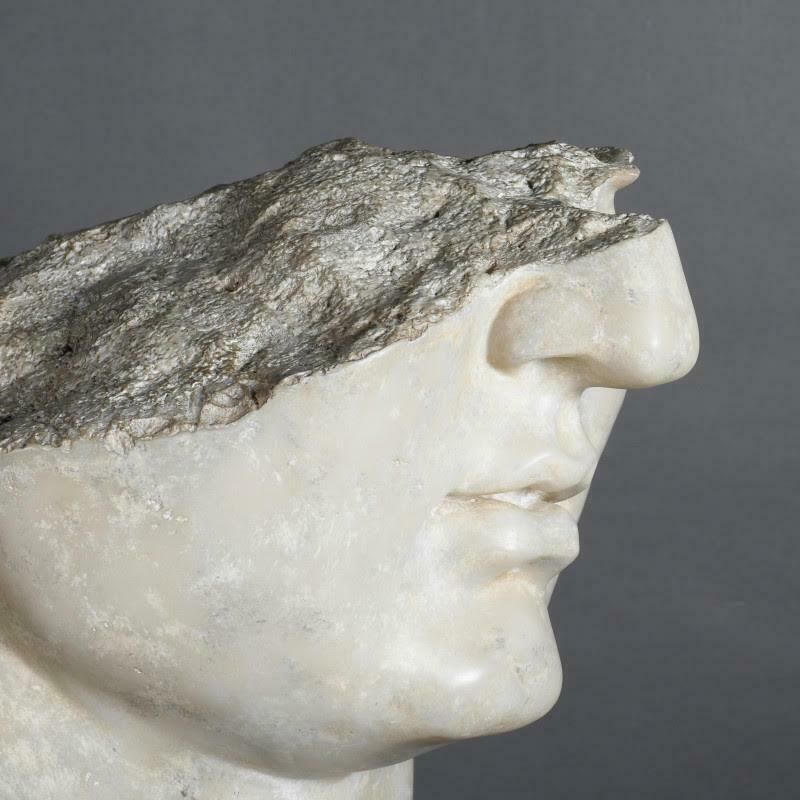 Sculpture Of A Head Of Apollo In The Hellenistic Style, 21st Century. photo 2319.0