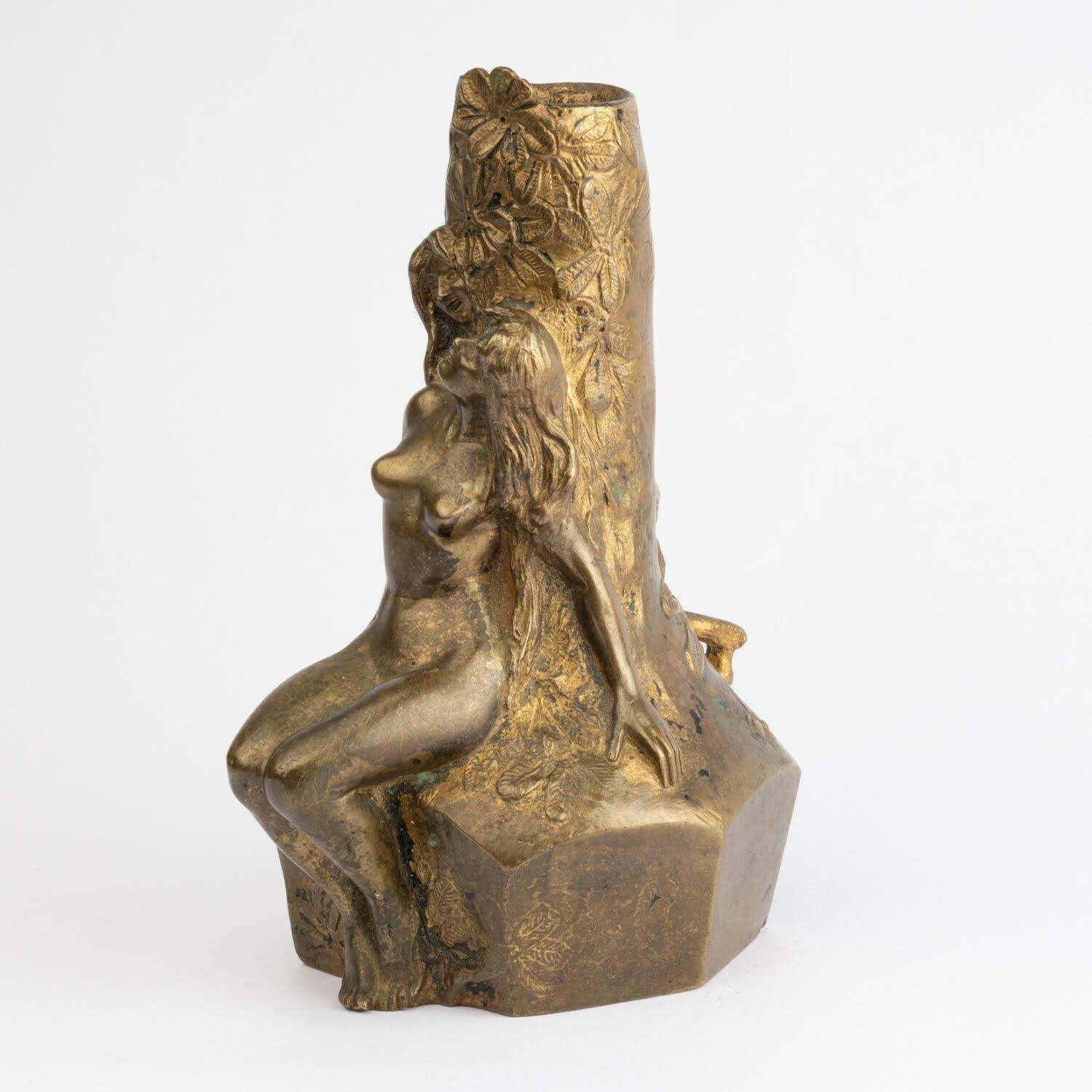 Art Nouveau Period Table Lamp Base, Circa 1900 Signed By Charles Korschann. photo furniture
