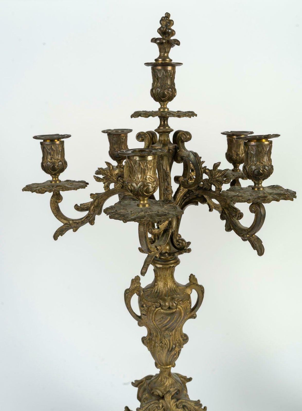 An Important Pair Of Bronze Candelabra From The 19th Century. photo buy