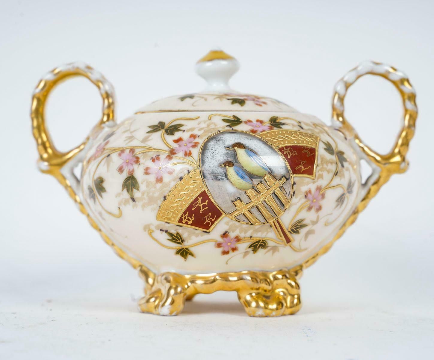 Austrian Porcelain Coffee Service, 19th Century, Napoleon III Period photo buy