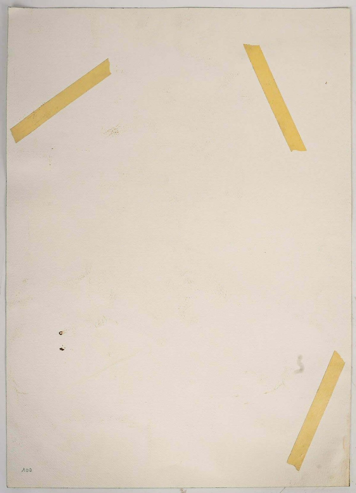 Watercolour Portrait Of A Man By Evelyne Luez, 20th Century. photo vinterior