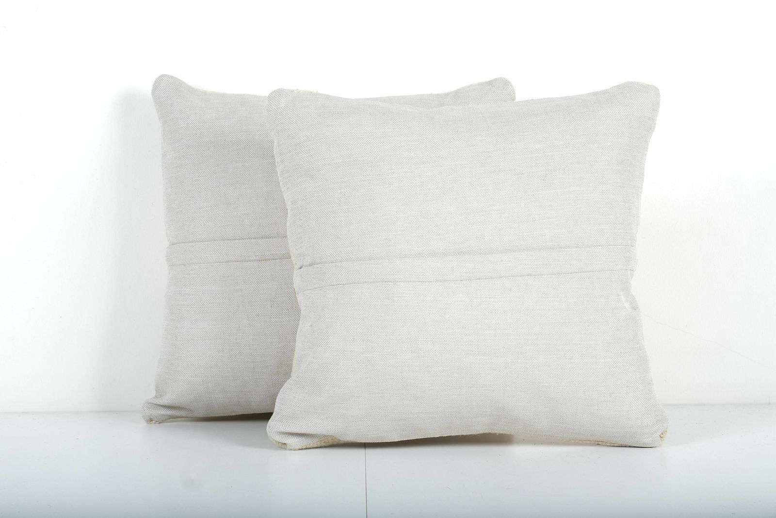 Vintage Striped Organic Hemp Kilim Pillow, Pair Handwoven Kilim Pillow, Kilim Cushion Cover, Bohemian Kilim Pillow photo furniture