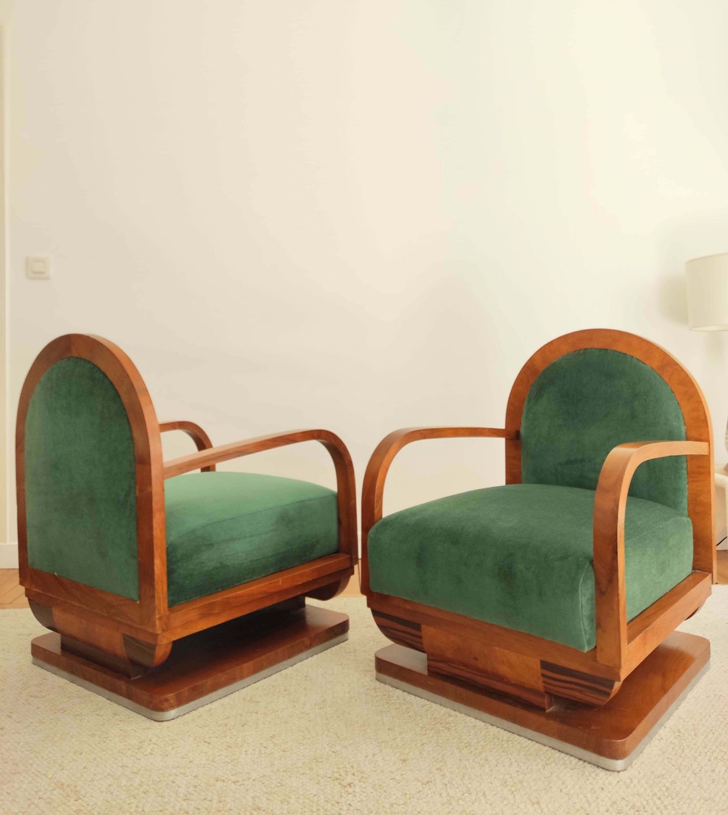 Pair Of Art Deco Armchairs photo vintage