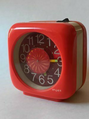 Space Age Cynetic Impex Alarm Clock, 1970s photo for sale