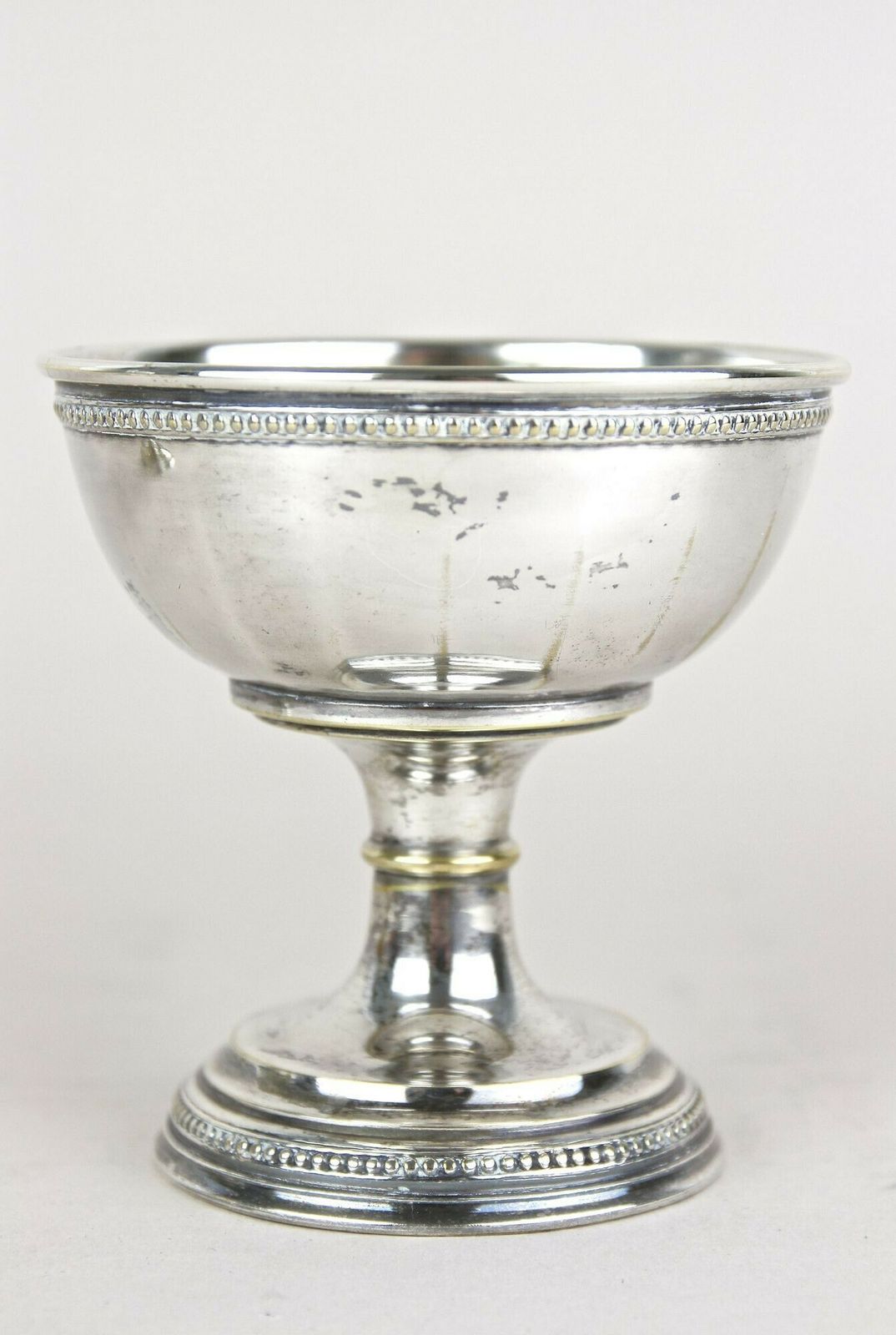 photo for sale Art Nouveau Silvered Brass Goblets On Tray By Argentor, 20th Century, At Ca. 1910