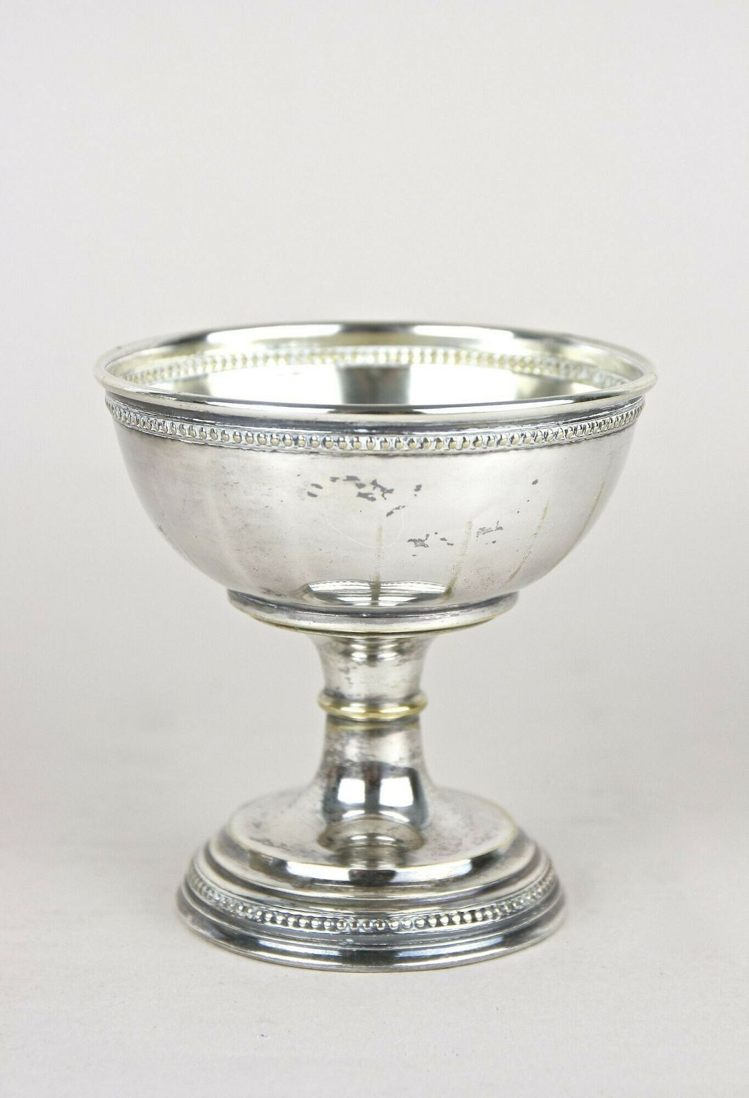 Home Decor Art Nouveau Silvered Brass Goblets On Tray By Argentor, 20th Century, At Ca. 1910 photo