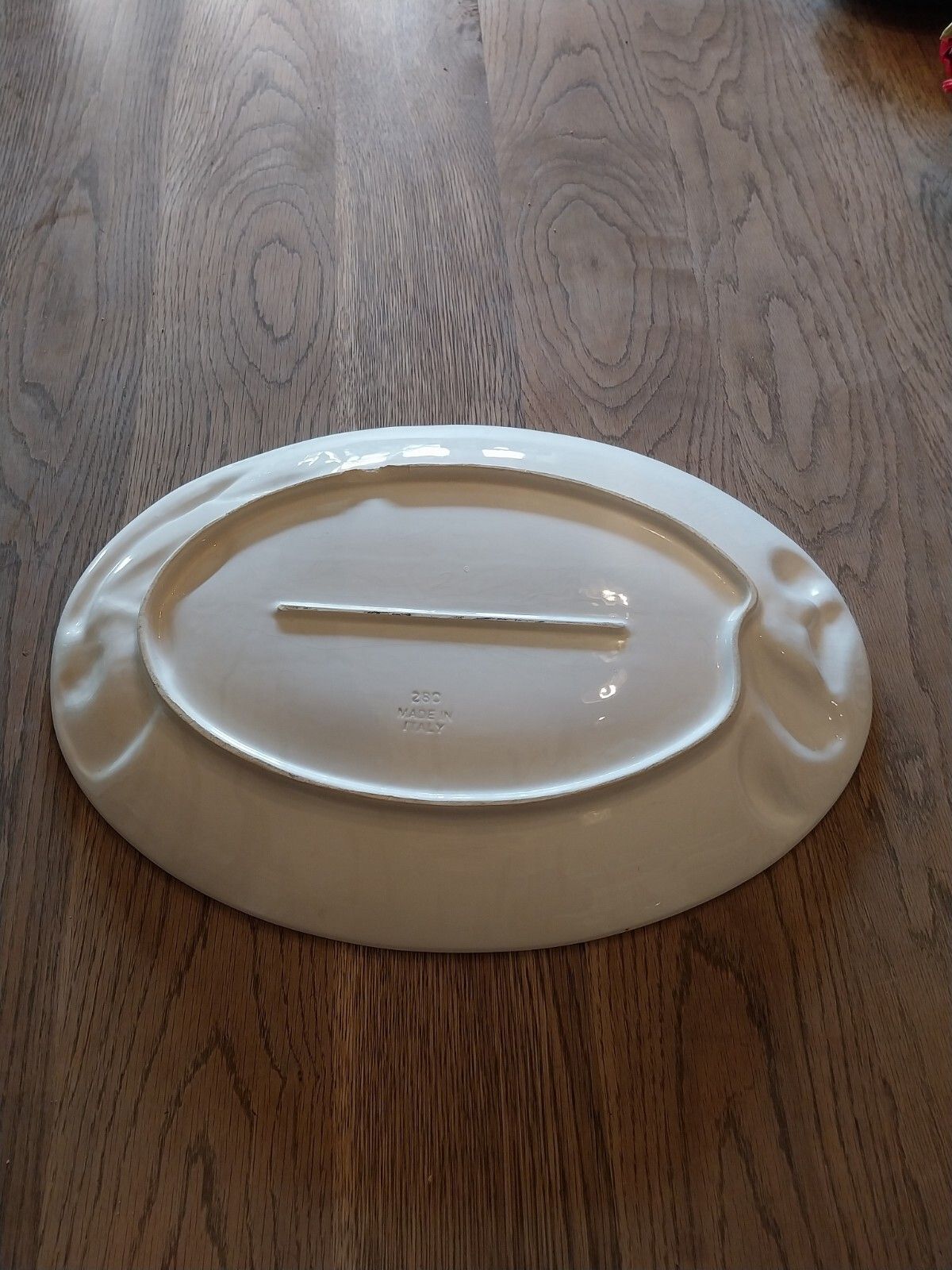 photo vintage Vintage Bassano Majolica Large Oval Seafood Platter Plate Italy Veneto Rare 70s