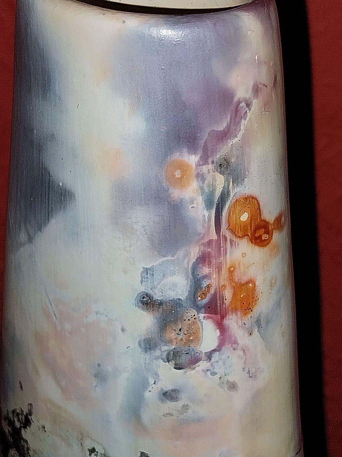 Contemporary Denise Brown Ceramics Abstract Vase Fenland Studio Pottery Ooak photo vinterior