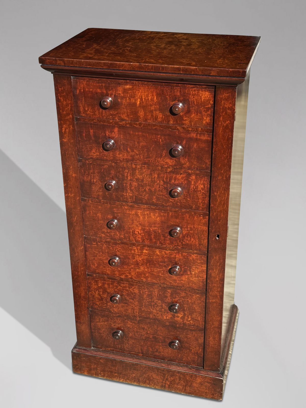 Early 19th Century Georgian Mahogany Wellington Chest Of Drawers photo furniture
