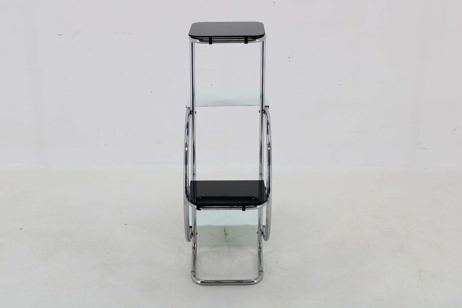 photo for sale 1930s Bauhaus Flower Stand With Glass, Czechoslovakia