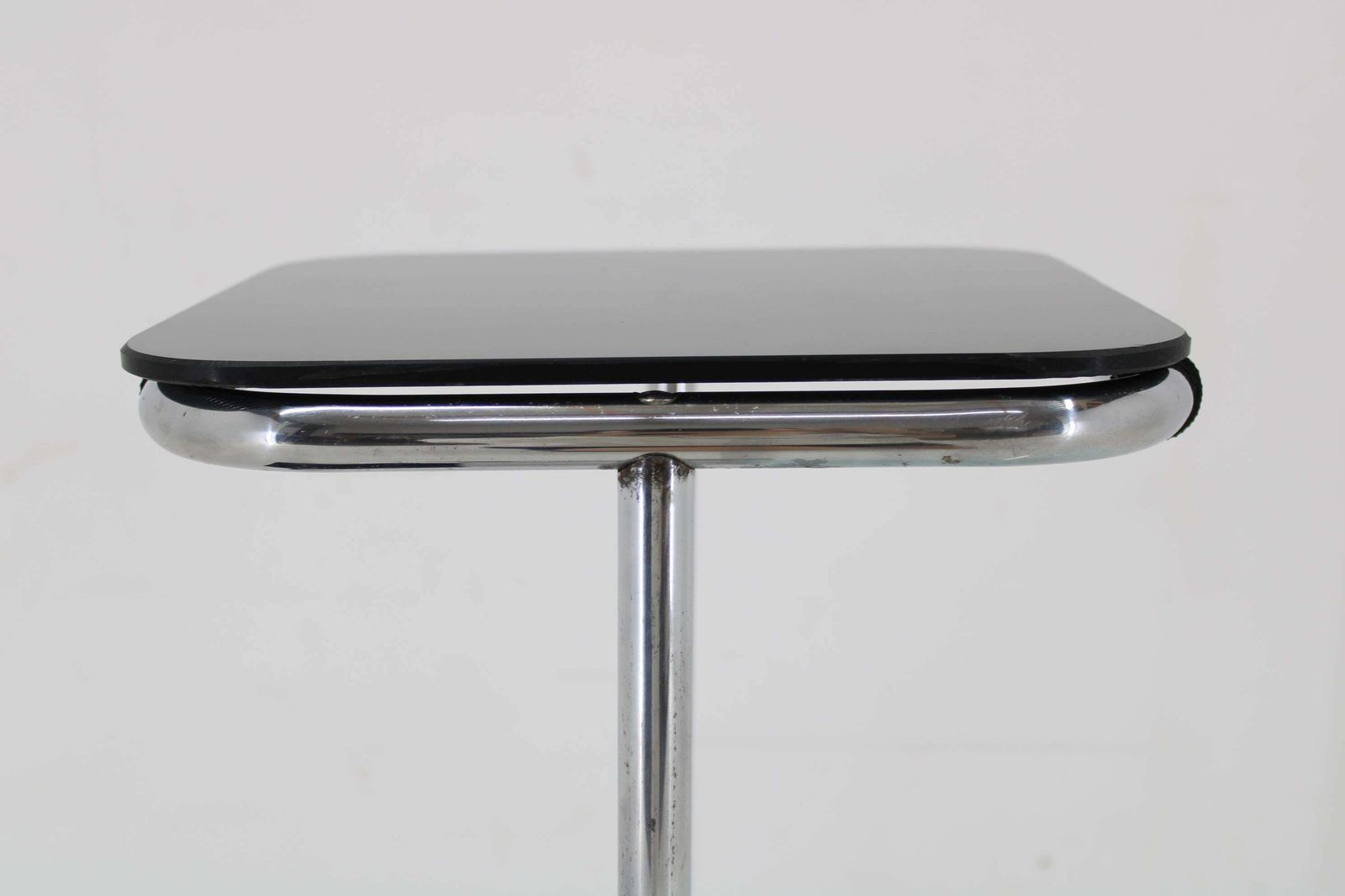 871.0 1930s Bauhaus Flower Stand With Glass, Czechoslovakia photo