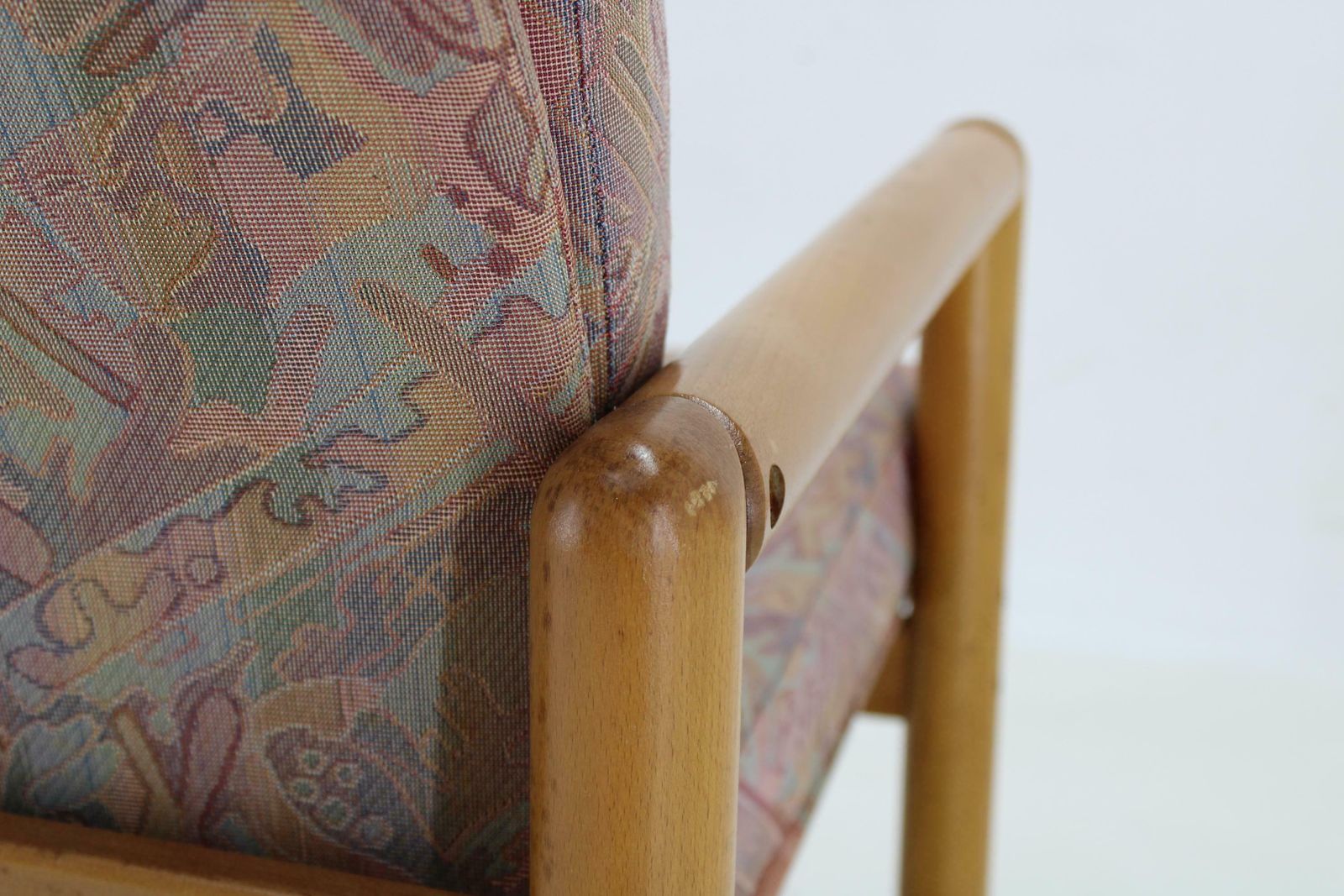 photo buy 1970s Pair Of Beech Armchairs And Coffee Table  By Ton, Czechoslovakia