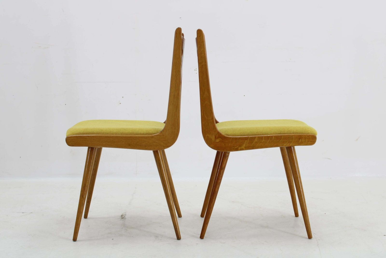 1960s Set Of Four Restored Rare Dining Chairs, Czechoslovakia photo vinterior
