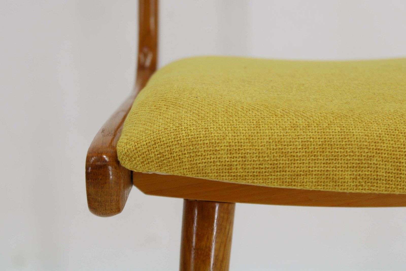 photo for sale 1960s Set Of Four Restored Rare Dining Chairs, Czechoslovakia