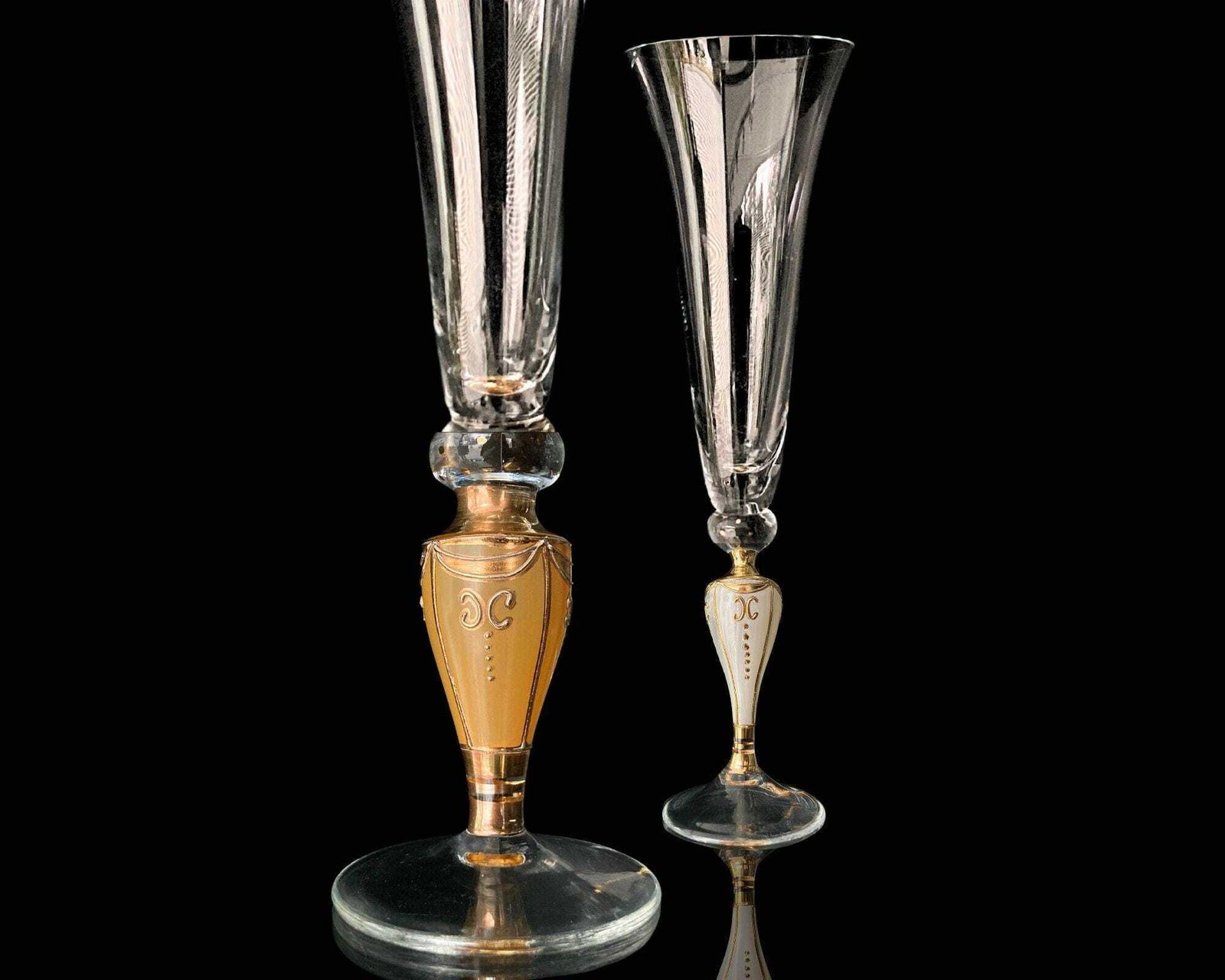 Champagne Flutes Wedding | 2pcs | His And Hers