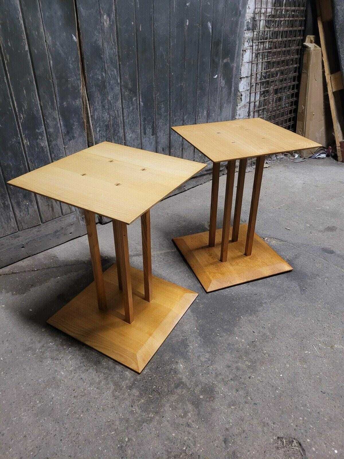 Pair Of Mid Century Retro Oak Bedside Tables photo Furniture