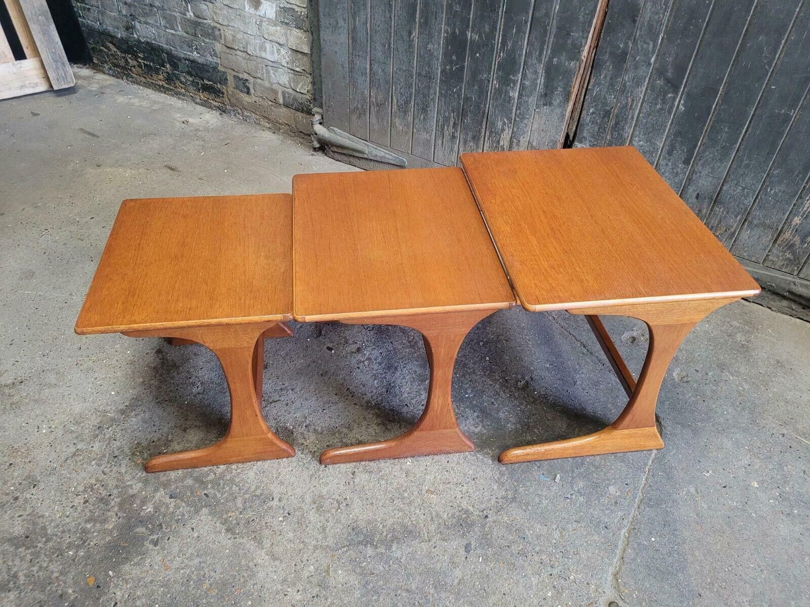 G Plan Retro Vintage Mid Century Teak Nest Of Tables photo Furniture