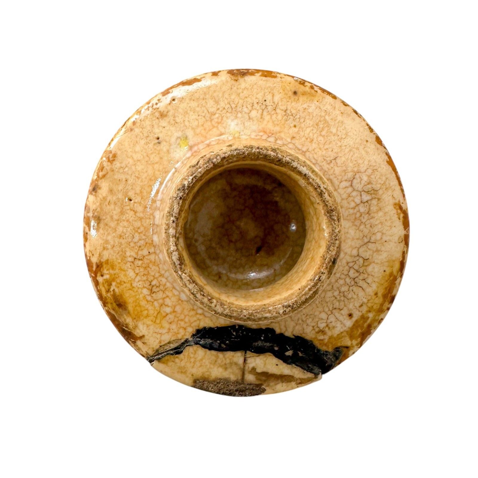 photo for sale Antique 19th Century Chinese Chenghua Style Famille Verte Crackle Glaze Jar Vase