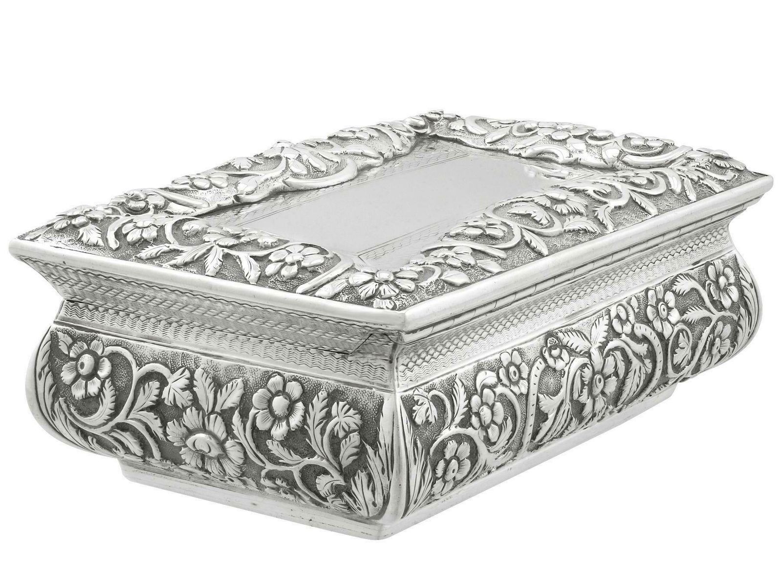 Antique William IV Sterling Silver Table Snuff Box photo 2195.0