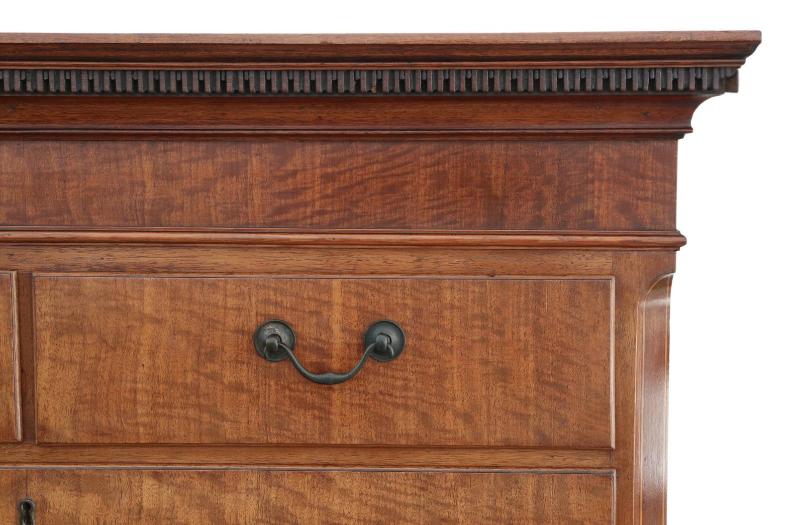 Antique 19th Century Inlaid Mahogany Tallboy Chest On Chest Of Drawers – Elegant Storage Solution photo 2995.0