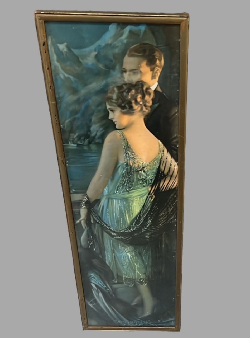 Pair Of Art Deco 1920's Prints photo furniture