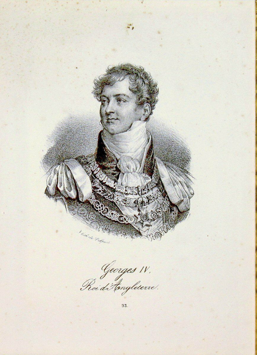 Engraving Depicting George IV   King Of England   Early 19th Century photo for sale