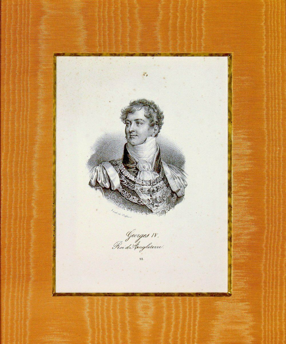 Engraving Depicting George IV   King Of England   Early 19th Century photo Art